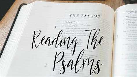 Reading The Psalms Psalm Youtube