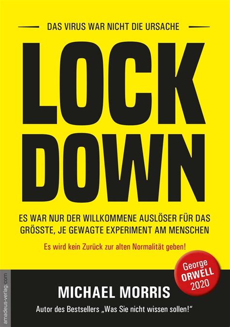 Landesweite schließungen können auf dauer nicht. "Lockdown" Michael Morris - OSIRISBUCH.de