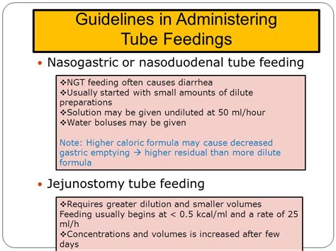 Enteral And Parenteral Feeding Guidelines Australia Manuals User