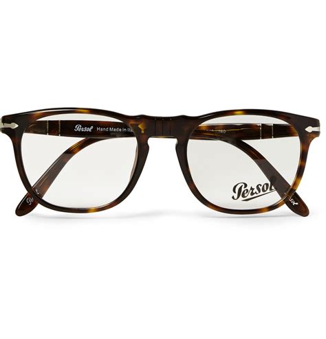 Lyst Persol D Frame Acetate Optical Glasses In Brown For Men