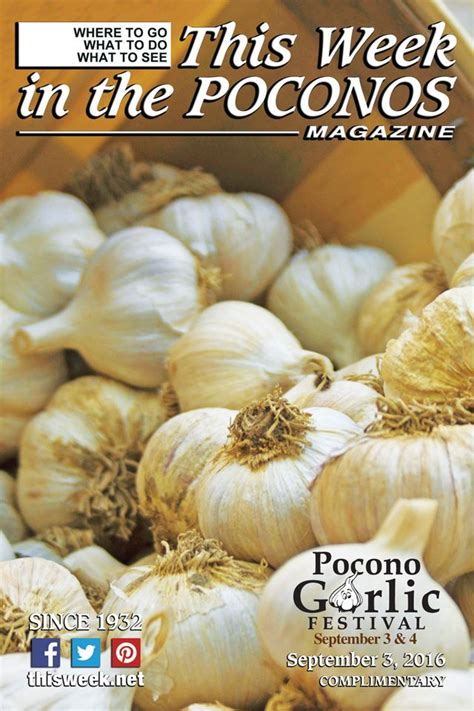 September Cover Photo Pocono Garlic Festival At Shawnee Mountain Garlic Festival