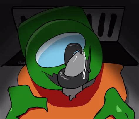 Rule 34 Alien Among Us Among Us Green Among Us Orange