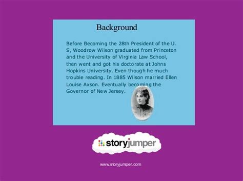 Woodrow Wilson Free Stories Online Create Books For Kids Storyjumper