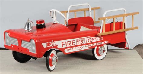 Pressed Steel Amf Fire Truck Pedal Car