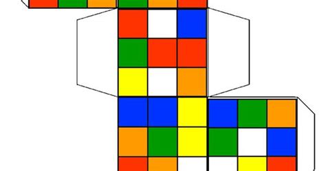 This is my take on the classic rubiks cube. rubik's cube template - Google Search | Totally 80's party ...