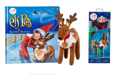 Elf On The Shelf Pet Reindeer With Playful Reindeer Pajamas Santas