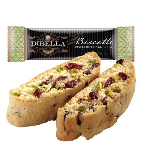 The red and green of the cranberries and pistachios make these biscuits great for christmas. Pistachio Cranberry Mini Biscotti - DiBella Famiglia