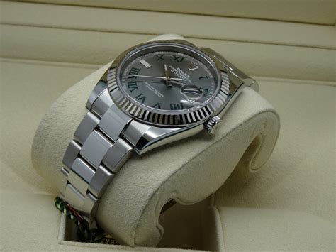 Sauvegarder ses favorites & trouver la montre rêvée. FSOT: Rolex Datejust 41 126334 Slate Green Roman WIMBLEDON ...