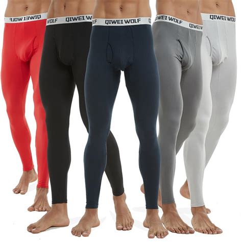 Cheap Men Soft Thermal Underwear Bottoms Warm Winter Long Johns