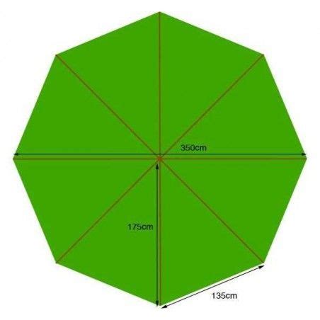 This type of parasol features a unique design where the pole attaches to the canopy at the side rather than. Replacement Cantilever parasol canopy - 350cm diameter