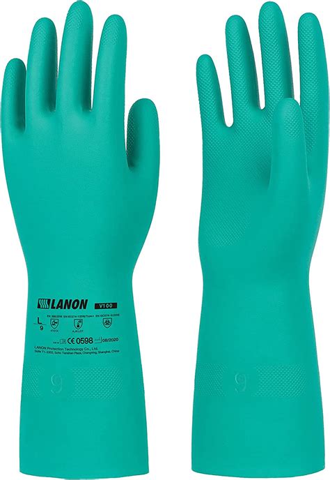 Lanon 3 Pairs Nitrile Chemical Resistant Gloves Nepal Ubuy