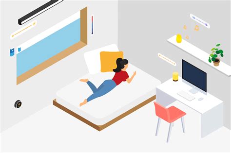Smart Home Bedroom Isometric Illustration By Angelbi88 On Envato Elements