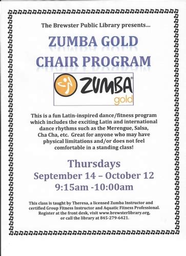 Chair Zumba Class At Brewster Library