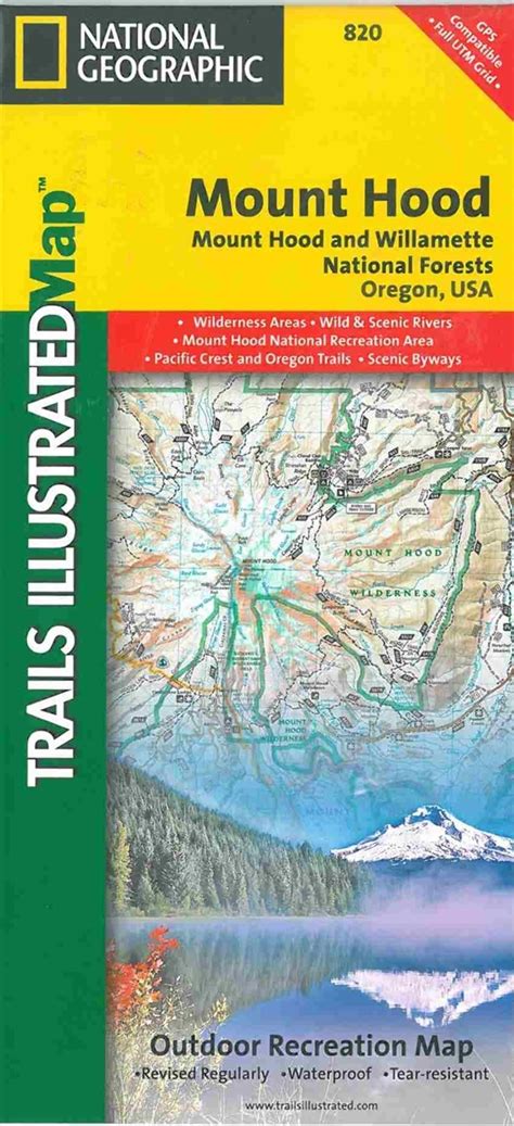 Themapstore Mount Hood And Willamette National Forests National