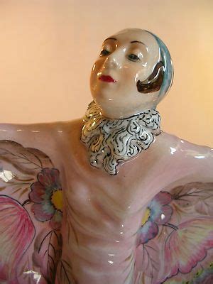 In 1903, koloman moser and josef hoffman established a workshop art deco is a comprehensive style that has been applied to furniture, architecture, art, and sculpture. Goldscheider RARE Art Deco Bat Lady Porcelain Figurine ...