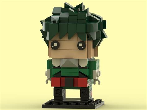 Lego Moc Izuku Deku Midoriya Brickheadz My Hero Academia By