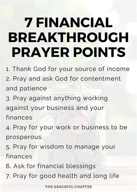 7 Financial Breakthrough Prayer Points The Graceful Chapter