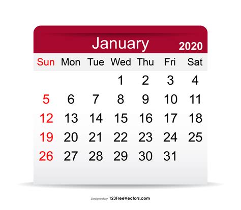 January 8 2020 Calendar Calendar Printables Free Templates