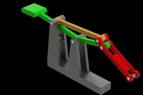 Straight Line Mechanism With 4 Bars Engenharia Mecânica Invenções