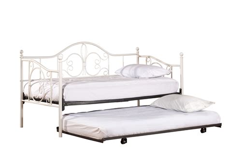 Ruby Daybed With Frame And Trundle Textured White 1687dblhtr By Hillsdale Furniture At Horton