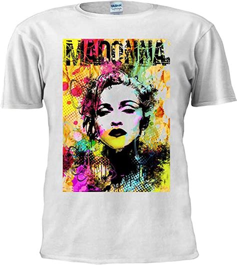 Madonna T Shirt Madonna Color Pop Singer Tee Party T Shirt Unisex Trendy Men Shirt Amazon De