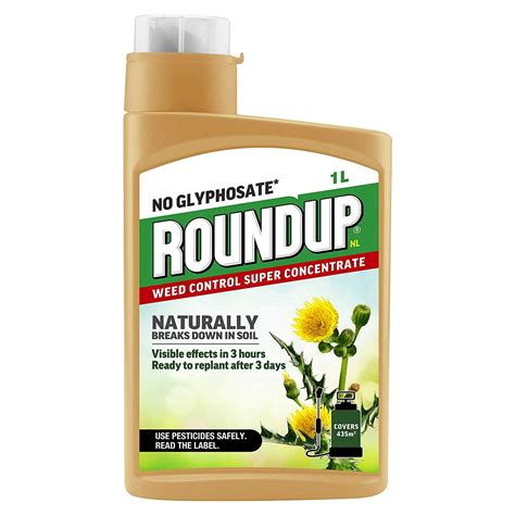 Roundup NL Natural No Glyphosate Weed Control Super Concentrate 1L Wee