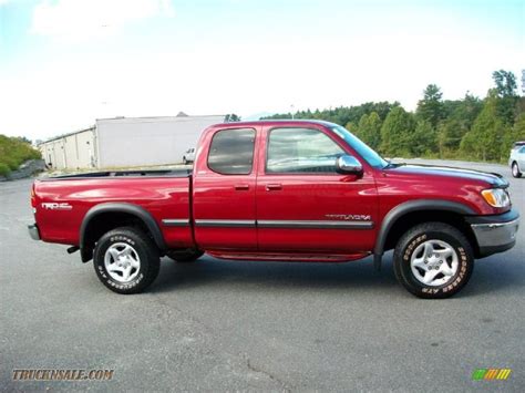 2000 Toyota Tundra Sr5 Extended Cab 4x4 In Sunfire Red Pearl Photo 8