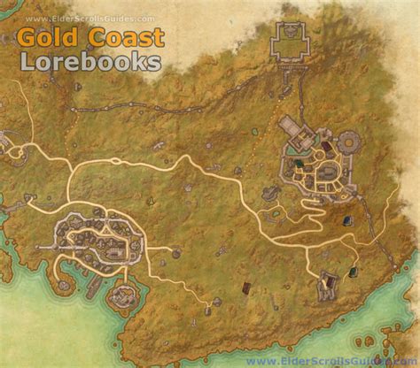 Gold Coast Lorebooks Map Elder Scrolls Online Guides