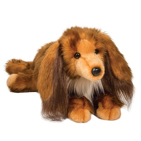 My baby mini long haired dachshund. Douglas Plush Kenzie Long Hair Dachshund Stuffed Animal ...