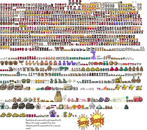 The Spriters Resource Full Sheet View Earthbound Mother 2
