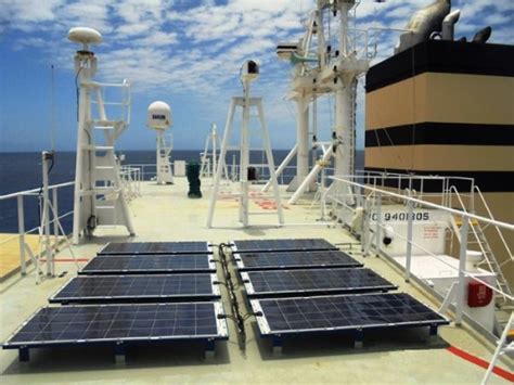 Ship Solar Power System Installed On Large General Cargo Ship Mv