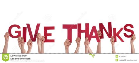 To give a birthday present to someone. Hands Holding Give Thanks stock image. Image of letters ...