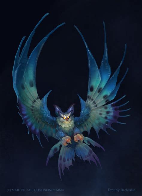 Umoir Owl By Dmitriy Barbashin Fantasy Creatures Art Mythical