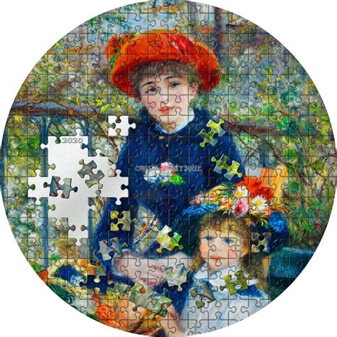 A clear example of the artist's talent, it features a perfect execution of vibrant colors applied with different brushes. TWO SISTERS on Terrace Renoir 3 oz Silver Coin Palau 2020 ...