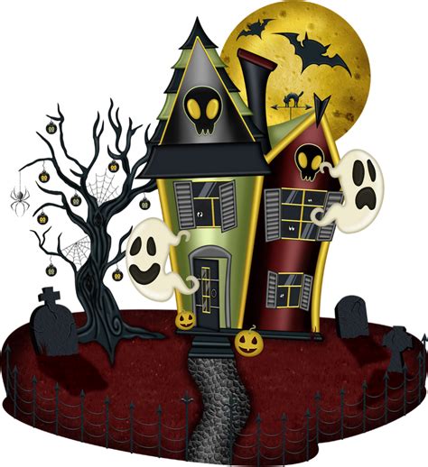 Halloween Maison Hantée Png Haunted House Clipart