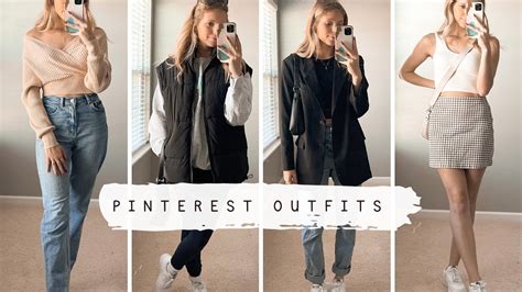 Recreating Simple Pinterest Outfits Youtube