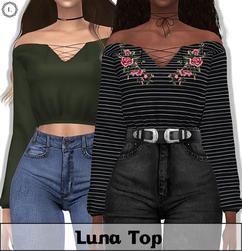 Luna Top Lumy Sims Sims 4 Sims 4 Toddler Sims 4 Sims 4 Clothing