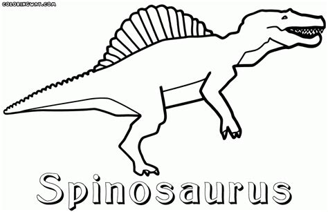 Dinosaur Coloring Pages Printable Spinosaurus Dinosaur Coloring Pages