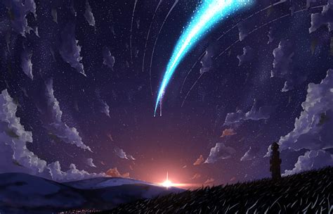 fondos de pantalla kimi no na wa anime chicas anime cielo images