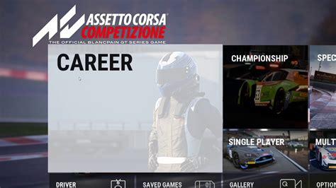Assetto Corsa Competizione Menu Review YouTube