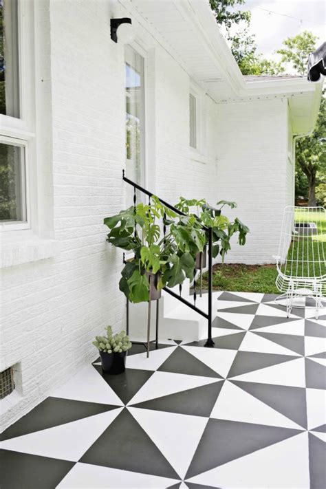 Painted Cement Steps and Top Favorite Painted Patios - Nesting With Grace