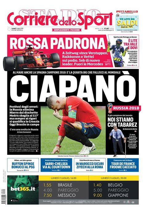 La gazzetta dello sport i news su calcio, basket, nba, f1 e motogp. Gazzetta, Corriere dello Sport, Tuttosport: prime pagine 2 ...