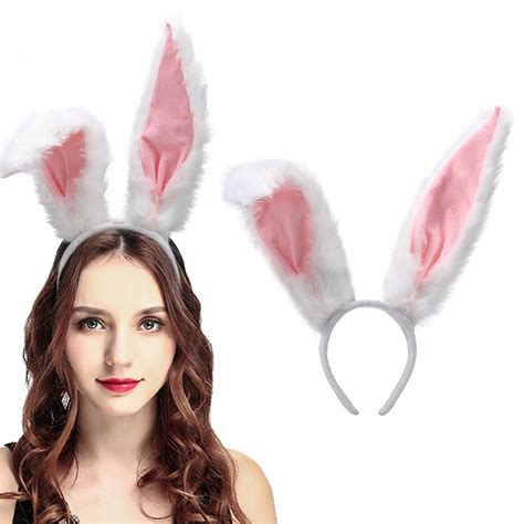 Bunny Ears Headbands Furry Rabbit Ear Headband Party Prom Cosplay