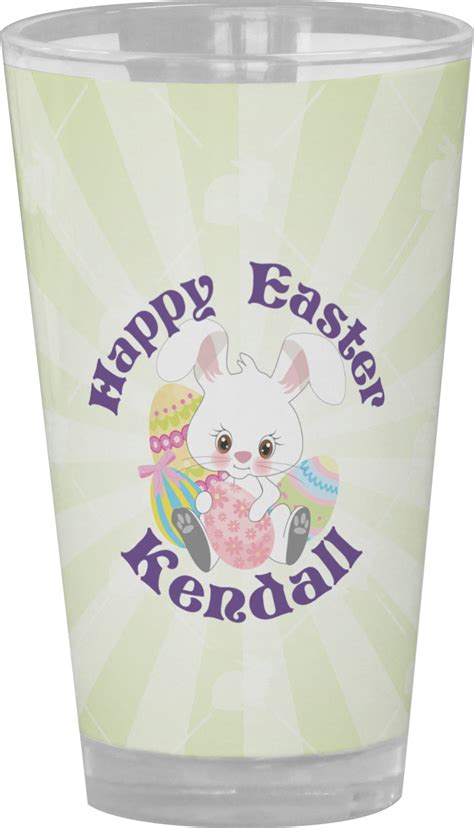 Easter Bunny Drinking Pint Glass Personalized Youcustomizeit