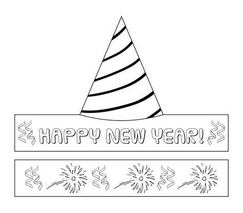 Free Printable Printable New Years Hats