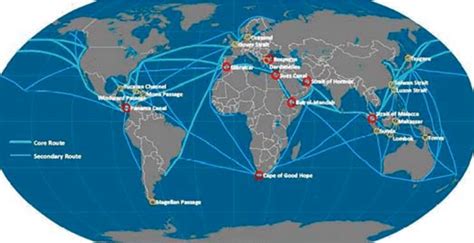 Major Global Transport Routes Download Scientific Diagram