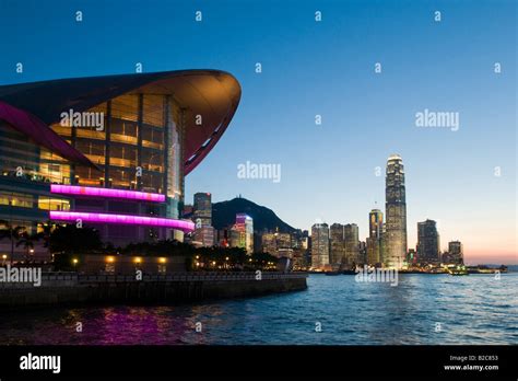 The Landmark Hong Kong Exhibition And Convention Center On The Shore Of