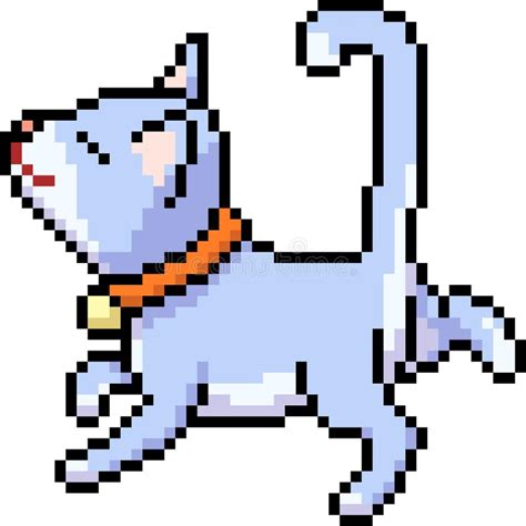 Vector Pixel Art Cat Dance Stock Vector Illustration Of Vector 114948976