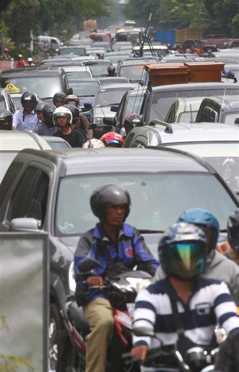 Traffic Jam In Jakarta Indonesia Editorial Photo Image Of Clogged