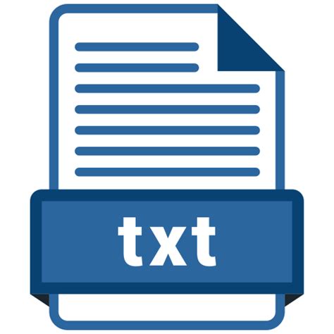 Txt File Icon Download In Colored Outline Style